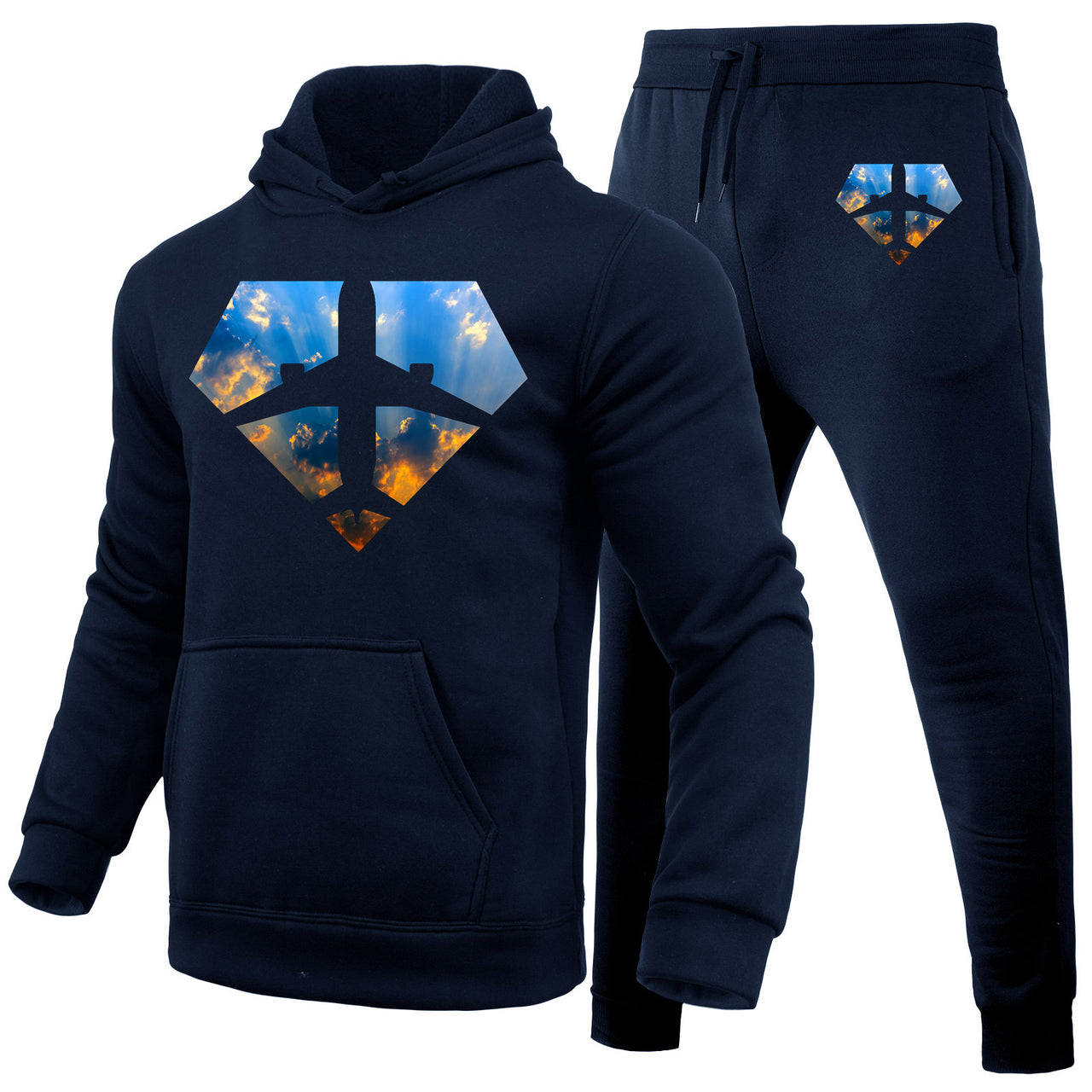 Supermen of The Skies (Sunrise) Designed Hoodies & Sweatpants Set