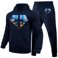 Thumbnail for Supermen of The Skies (Sunrise) Designed Hoodies & Sweatpants Set
