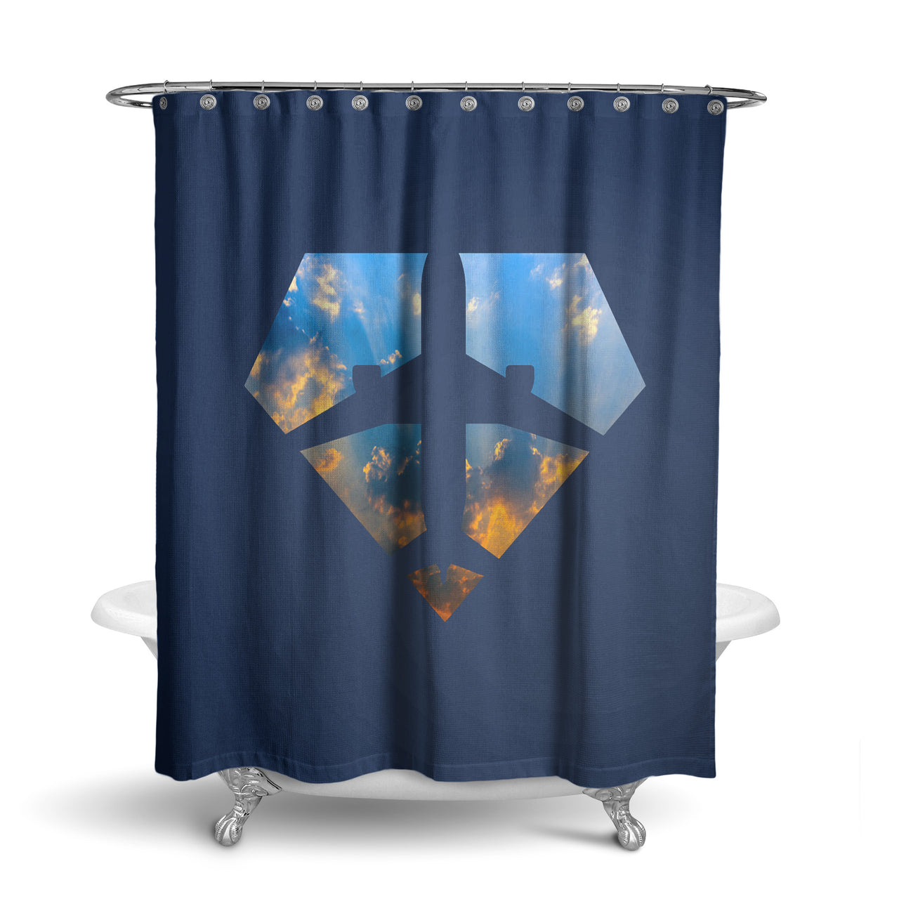 Supermen of The Skies (Sunrise) Designed Shower Curtains