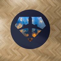 Thumbnail for Supermen of The Skies (Sunrise) Designed Carpet & Floor Mats (Round)