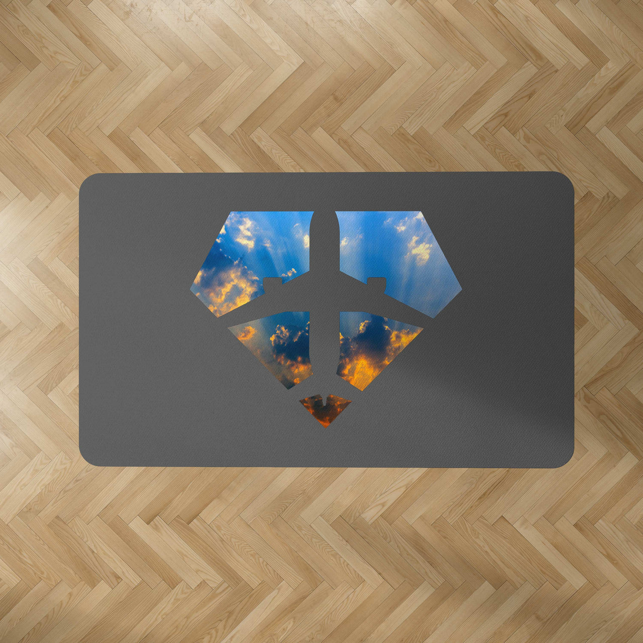 Supermen of The Skies (Sunrise) Designed Carpet & Floor Mats