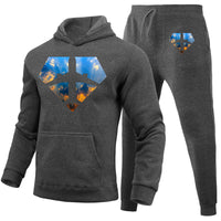 Thumbnail for Supermen of The Skies (Sunrise) Designed Hoodies & Sweatpants Set