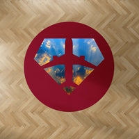 Thumbnail for Supermen of The Skies (Sunrise) Designed Carpet & Floor Mats (Round)