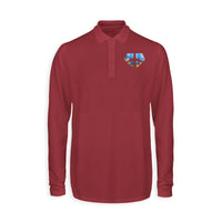 Thumbnail for Supermen of The Skies (Sunrise) Designed Long Sleeve Polo T-Shirts