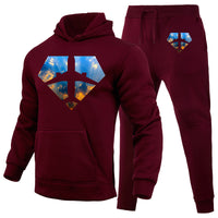 Thumbnail for Supermen of The Skies (Sunrise) Designed Hoodies & Sweatpants Set