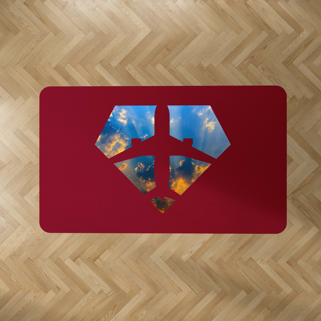 Supermen of The Skies (Sunrise) Designed Carpet & Floor Mats