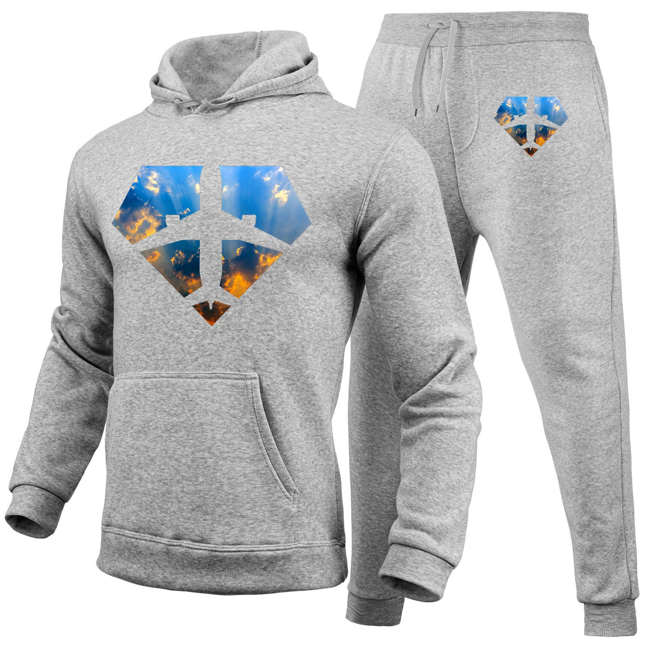 Supermen of The Skies (Sunrise) Designed Hoodies & Sweatpants Set