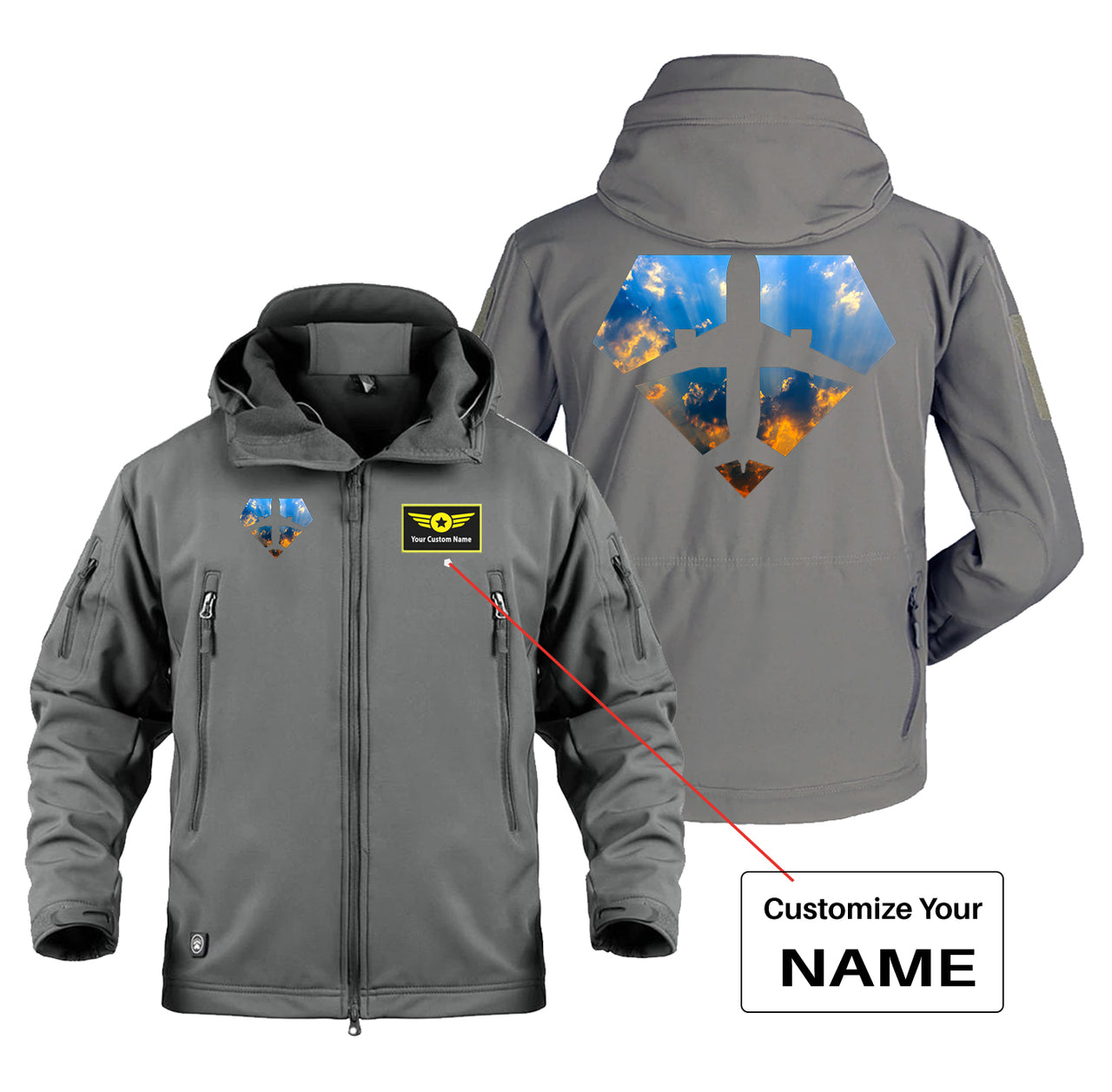 Supermen of The Skies (Sunrise) Designed Military Jackets (Customizable)