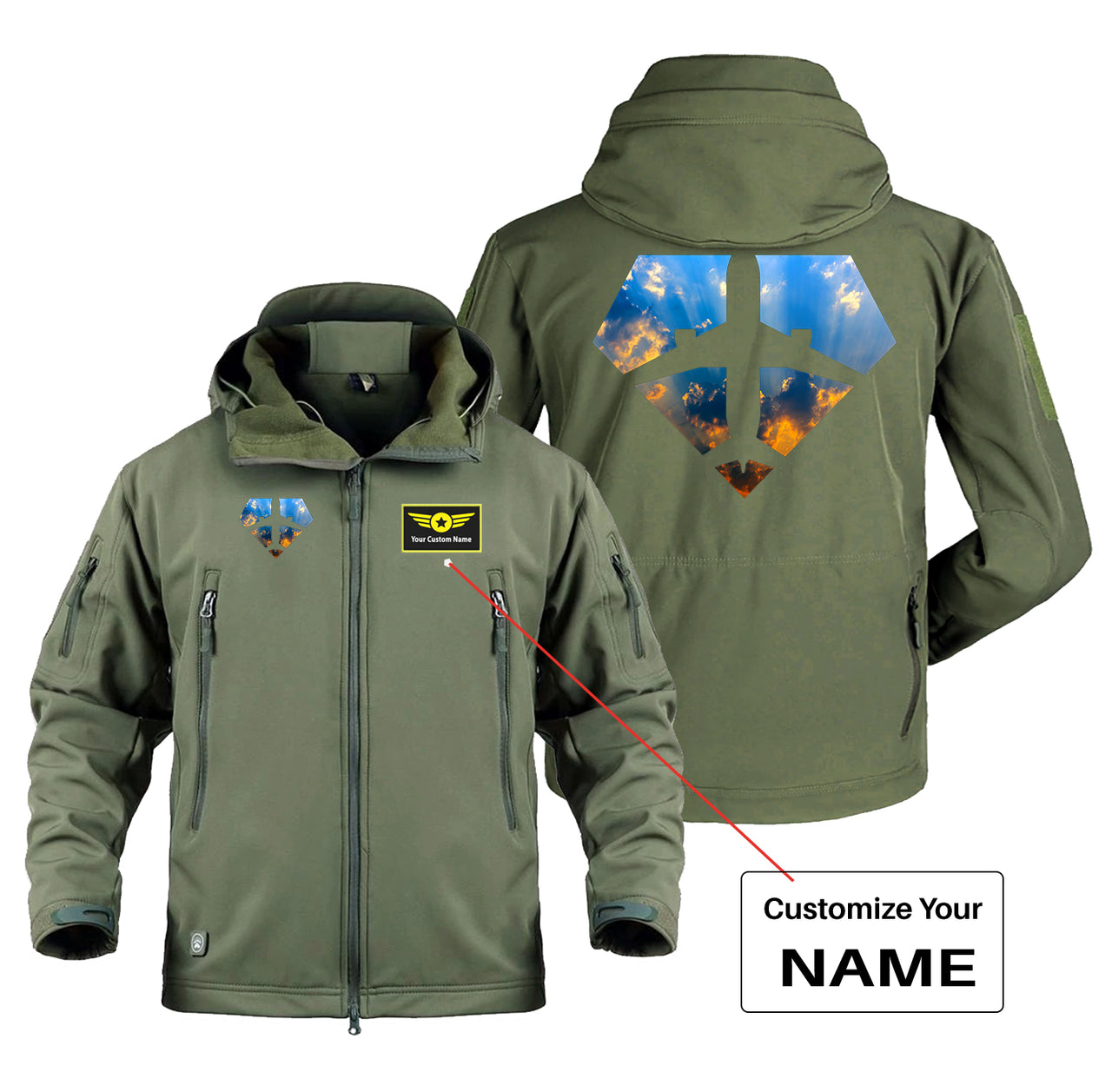 Supermen of The Skies (Sunrise) Designed Military Jackets (Customizable)