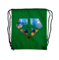 Thumbnail for Supermen of The Skies (Sunrise) Designed Drawstring Bags