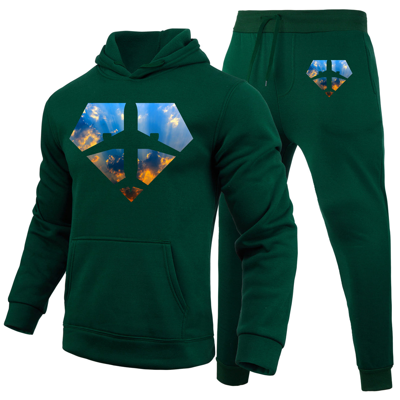 Supermen of The Skies (Sunrise) Designed Hoodies & Sweatpants Set