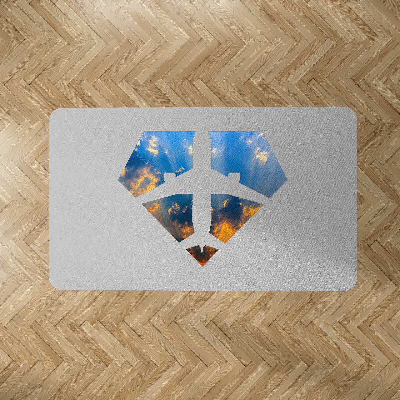 Supermen of The Skies (Sunrise) Designed Carpet & Floor Mats