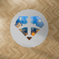 Thumbnail for Supermen of The Skies (Sunrise) Designed Carpet & Floor Mats (Round)