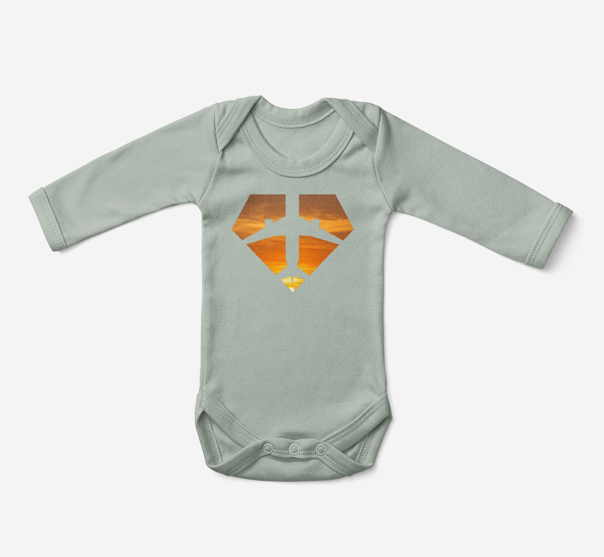 Supermen of The Skies (Sunset) Designed Baby Bodysuits