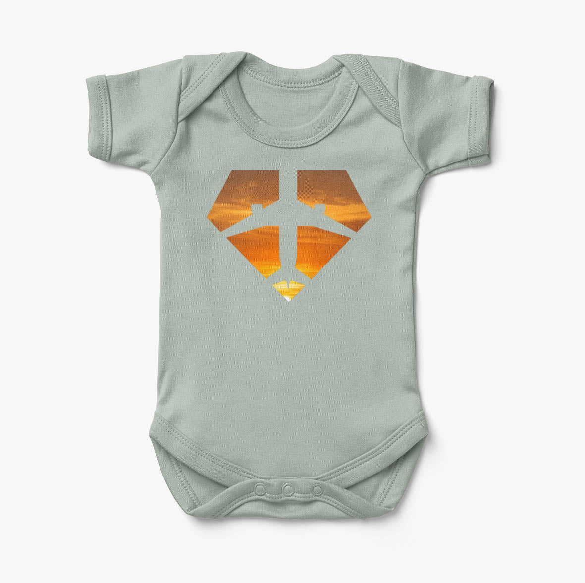 Supermen of The Skies (Sunset) Designed Baby Bodysuits