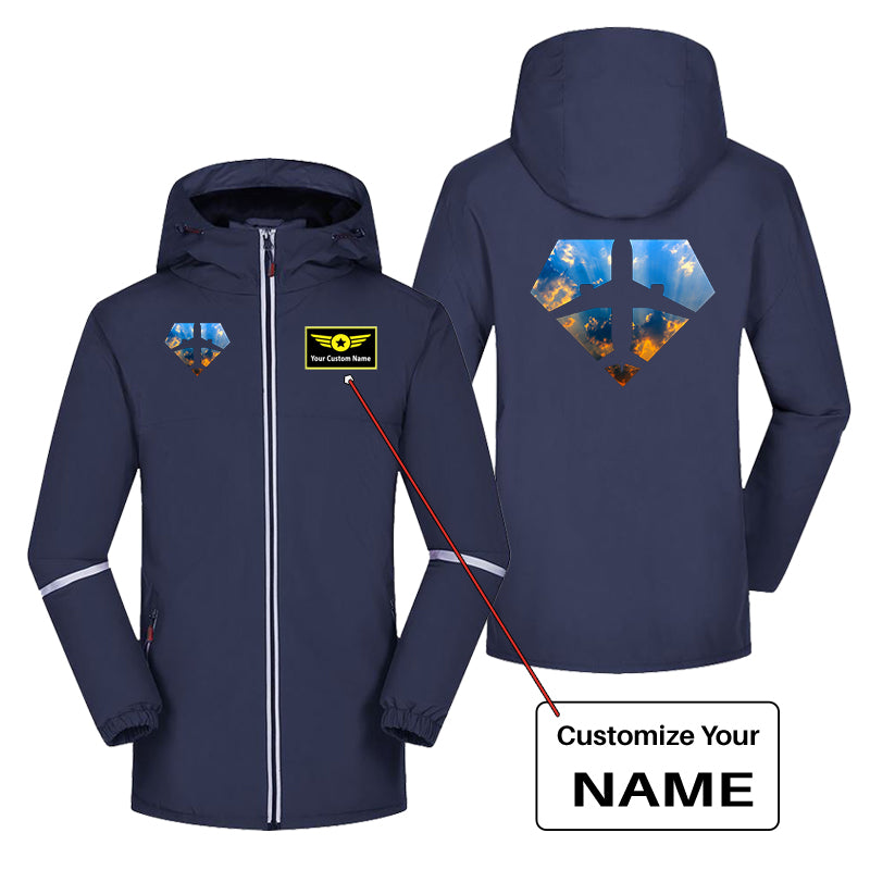 Supermen of The Skies (Sunrise) Designed Rain Coats & Jackets