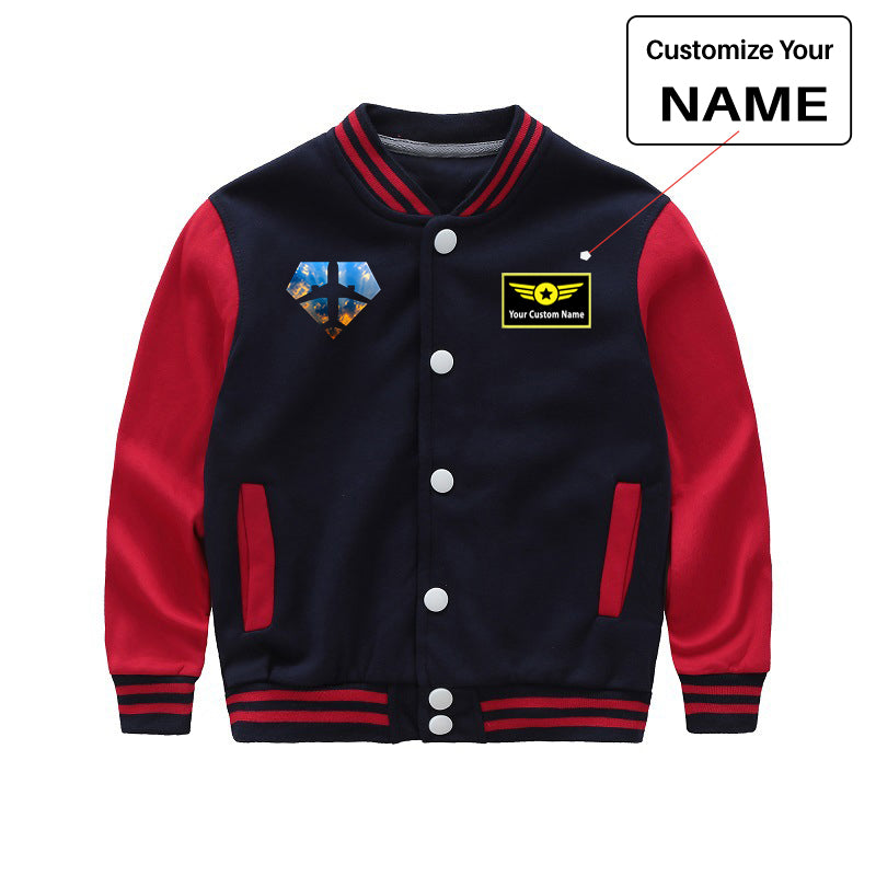 Supermen of The Skies (Sunrise) Designed "CHILDREN" Baseball Jackets