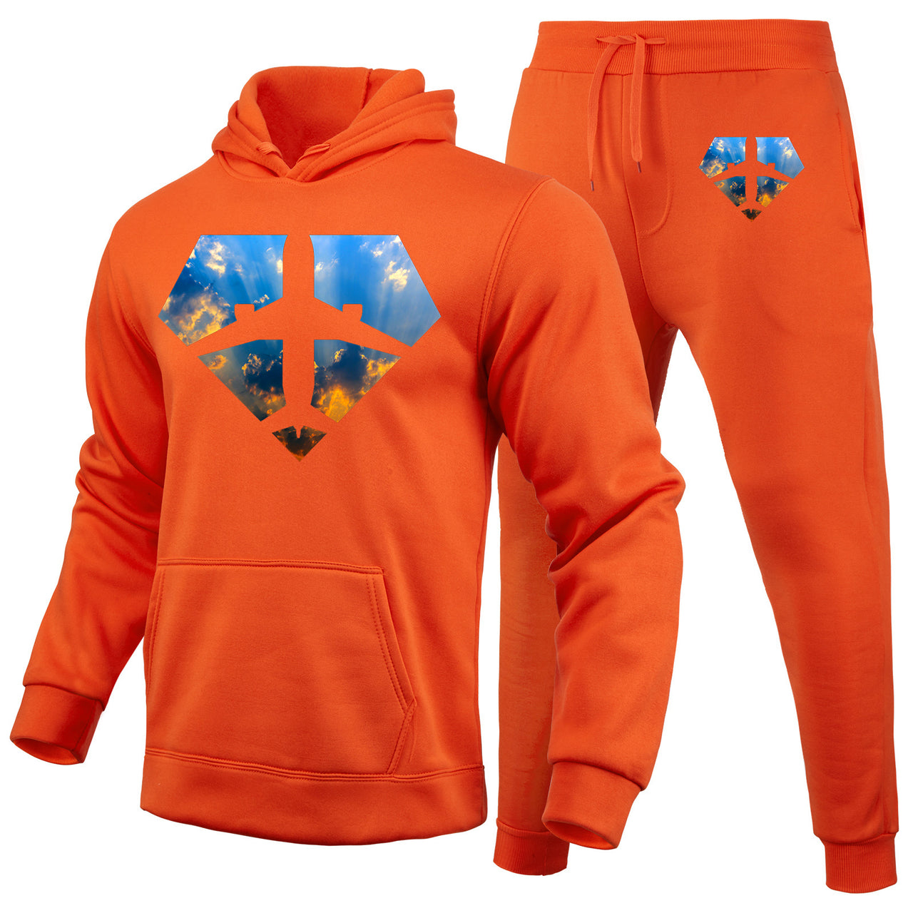 Supermen of The Skies (Sunrise) Designed Hoodies & Sweatpants Set