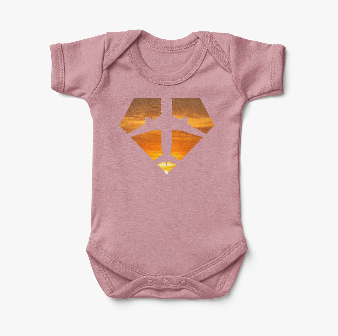 Supermen of The Skies (Sunset) Designed Baby Bodysuits