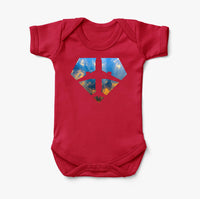 Thumbnail for Supermen of The Skies (Sunrise) Designed Baby Bodysuits