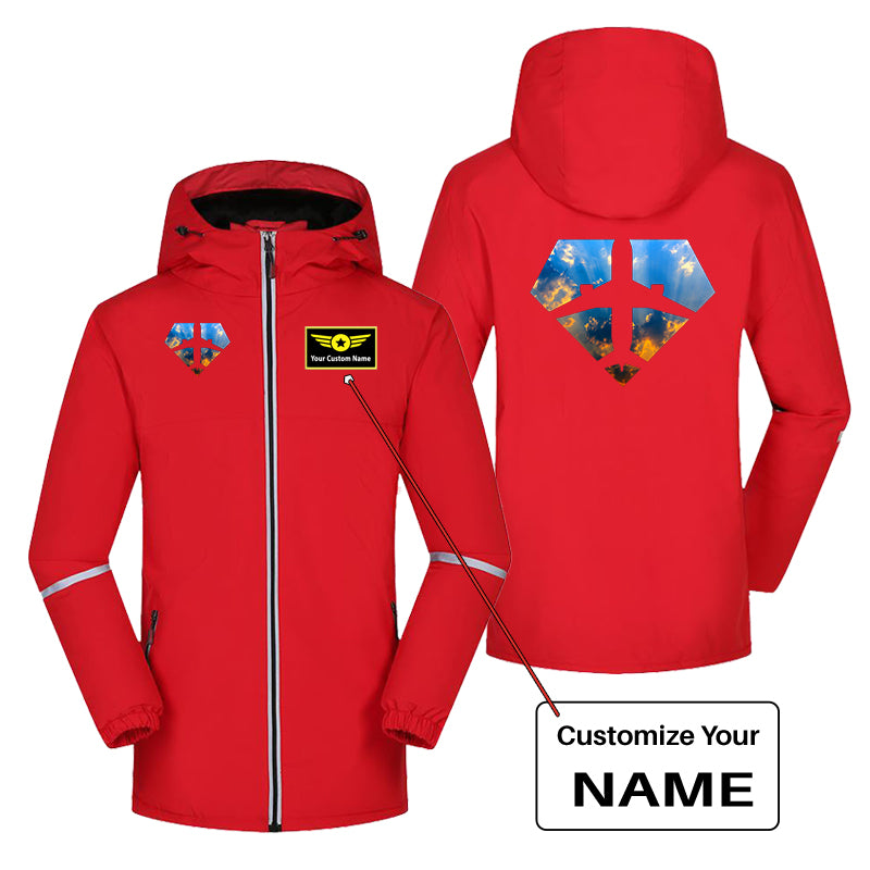 Supermen of The Skies (Sunrise) Designed Rain Coats & Jackets