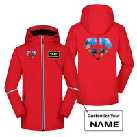 Thumbnail for Supermen of The Skies (Sunrise) Designed Rain Coats & Jackets