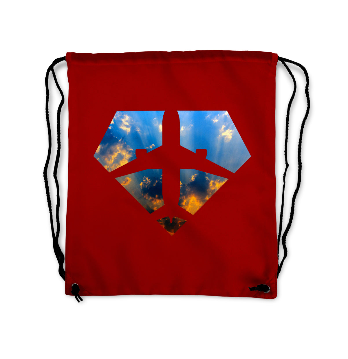 Supermen of The Skies (Sunrise) Designed Drawstring Bags