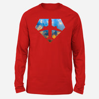 Thumbnail for Supermen of The Skies (Sunrise) Designed Long-Sleeve T-Shirts