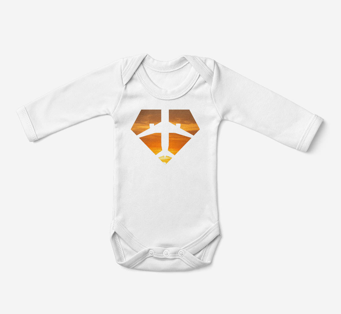 Supermen of The Skies (Sunset) Designed Baby Bodysuits