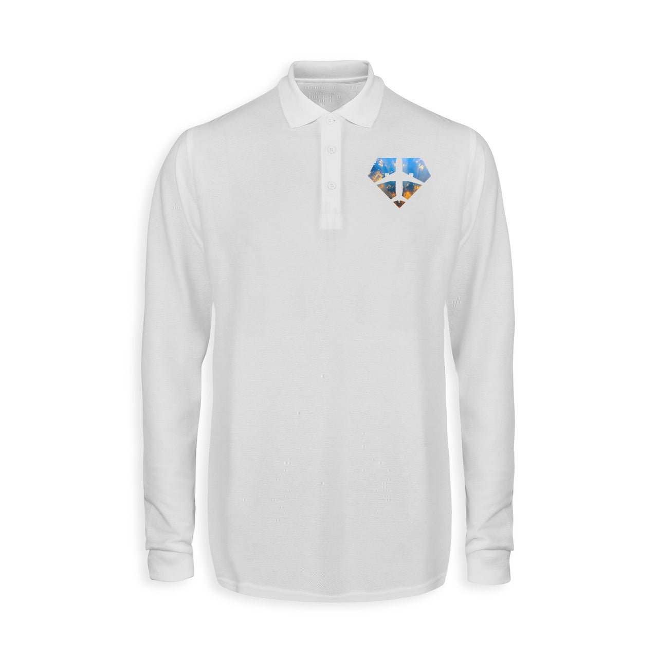 Supermen of The Skies (Sunrise) Designed Long Sleeve Polo T-Shirts