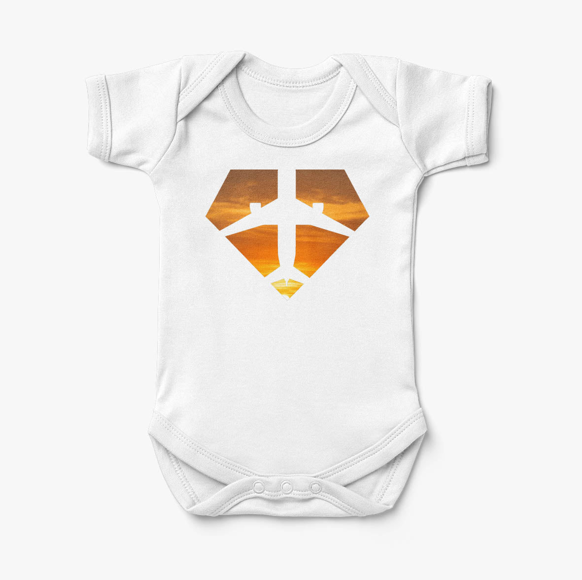 Supermen of The Skies (Sunset) Designed Baby Bodysuits