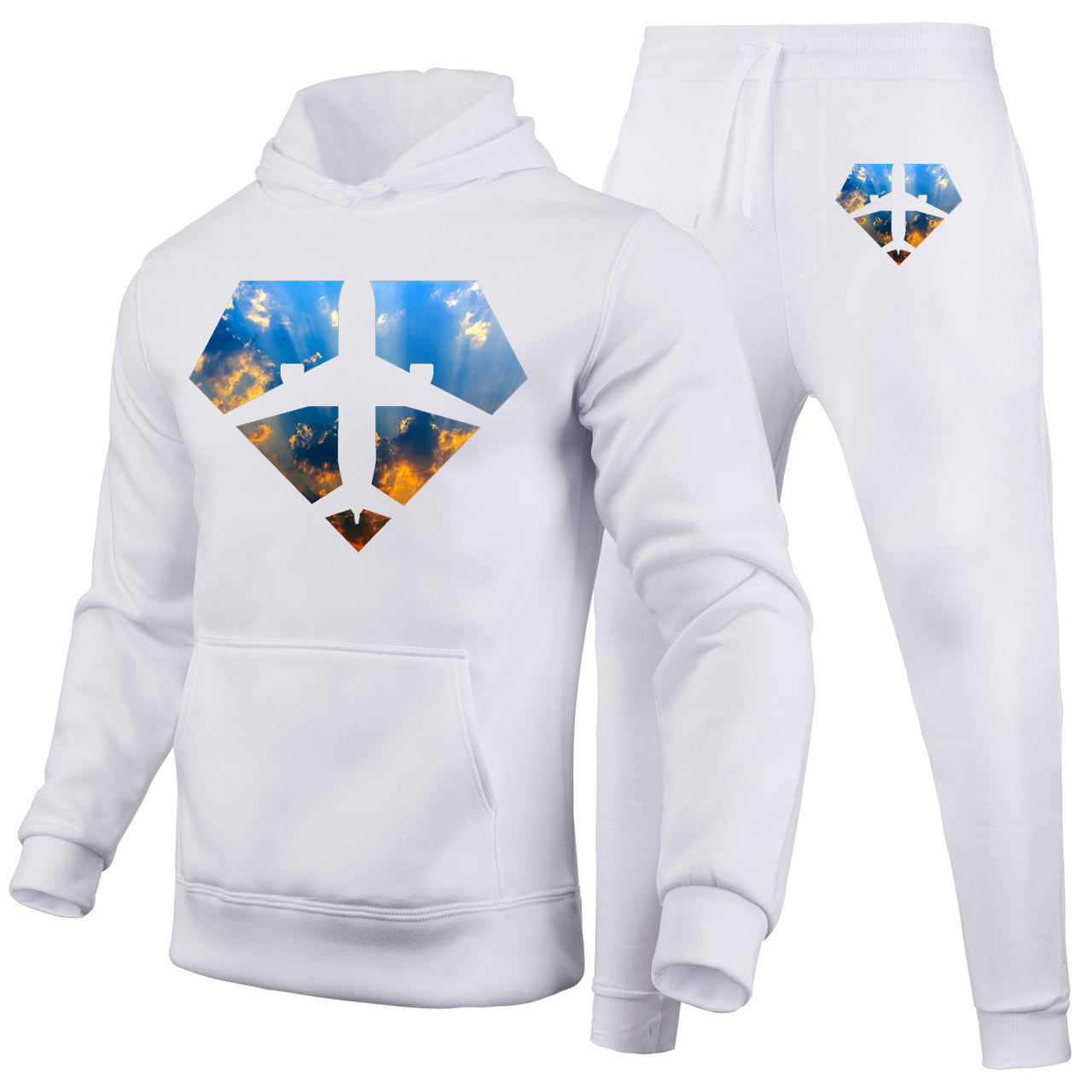 Supermen of The Skies (Sunrise) Designed Hoodies & Sweatpants Set