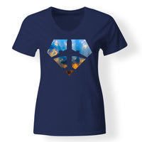 Thumbnail for Supermen of The Skies (Sunrise) Designed V-Neck T-Shirts