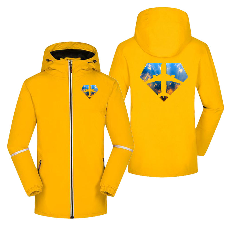 Supermen of The Skies (Sunrise) Designed Rain Coats & Jackets
