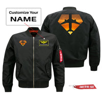 Thumbnail for Supermen of The Skies (Sunset) Designed Pilot Jackets (Customizable)