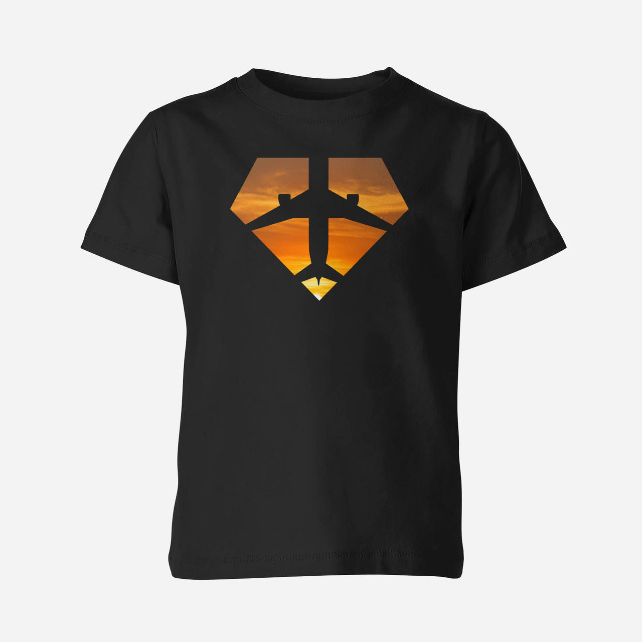 Supermen of The Skies (Sunset) Designed Children T-Shirts