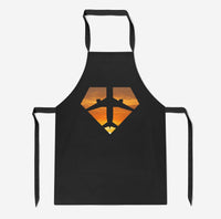 Thumbnail for Supermen of The Skies (Sunset) Designed Kitchen Aprons