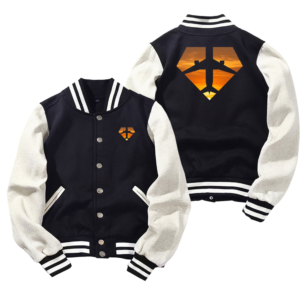 Supermen of The Skies (Sunset) Designed Baseball Style Jackets