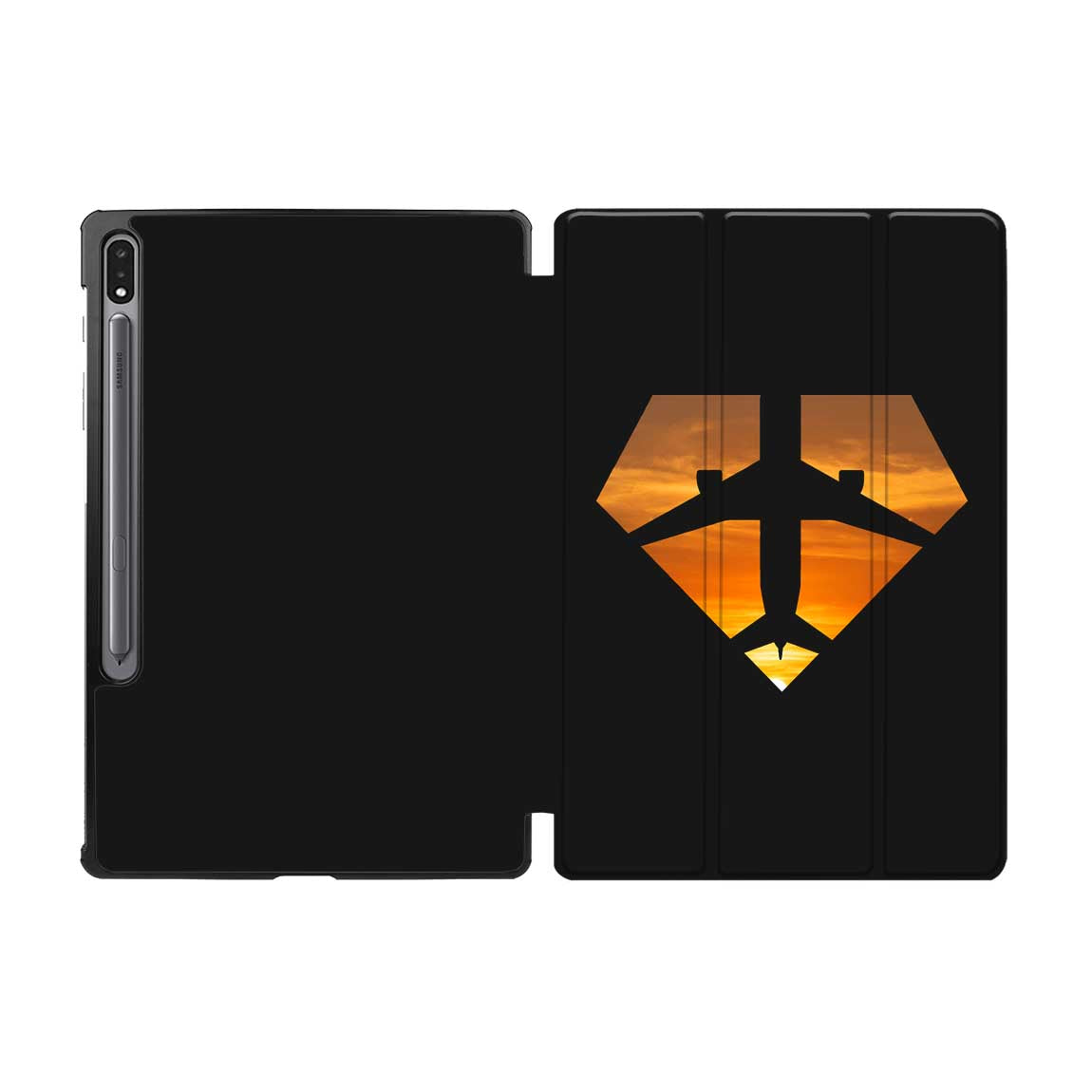 Supermen of The Skies (Sunset) Designed Samsung Tablet Cases