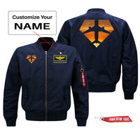 Thumbnail for Supermen of The Skies (Sunset) Designed Pilot Jackets (Customizable)