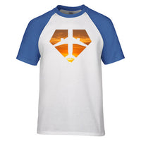Thumbnail for Supermen of The Skies (Sunset) Designed Raglan T-Shirts