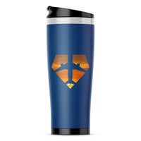 Thumbnail for Supermen of The Skies (Sunset) Designed Travel Mugs