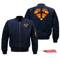 Thumbnail for Supermen of The Skies (Sunset) Designed Pilot Jackets (Customizable)