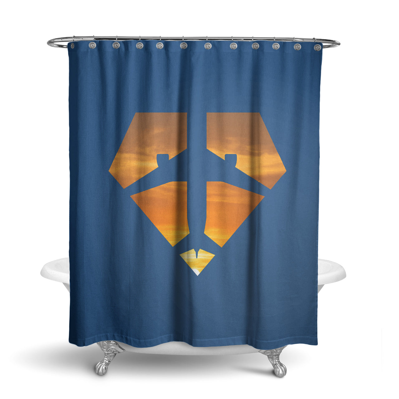 Supermen of The Skies (Sunset) Designed Shower Curtains