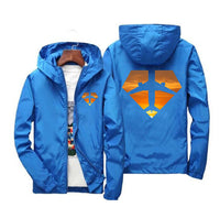 Thumbnail for Supermen of The Skies (Sunset) Designed Windbreaker Jackets