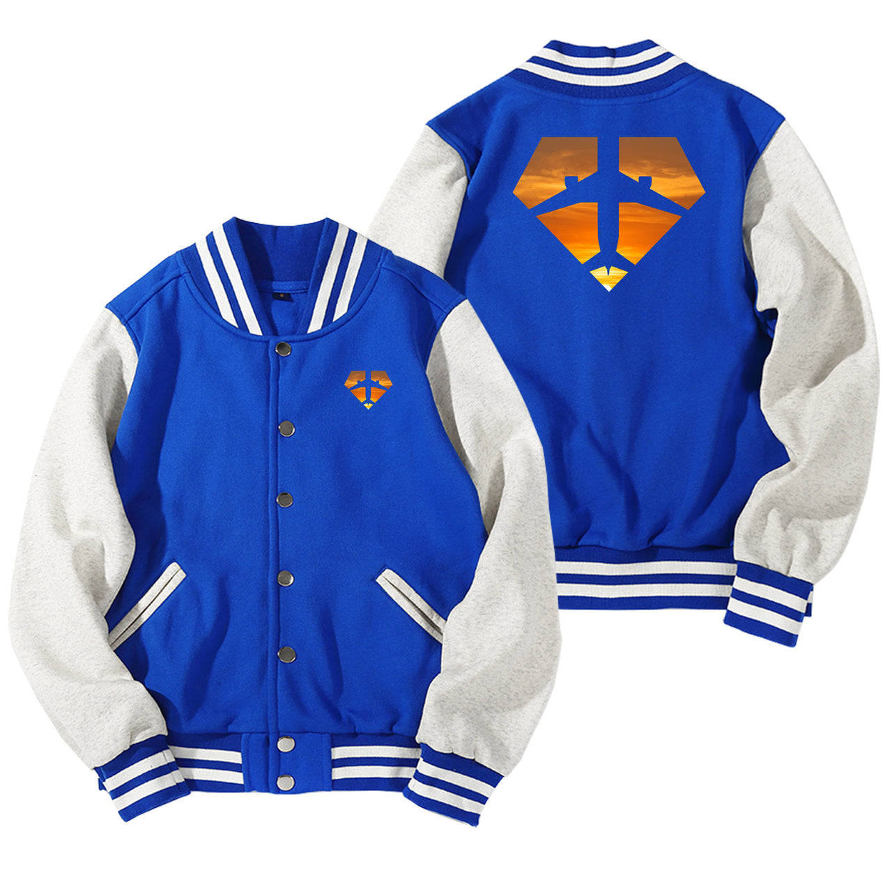 Supermen of The Skies (Sunset) Designed Baseball Style Jackets