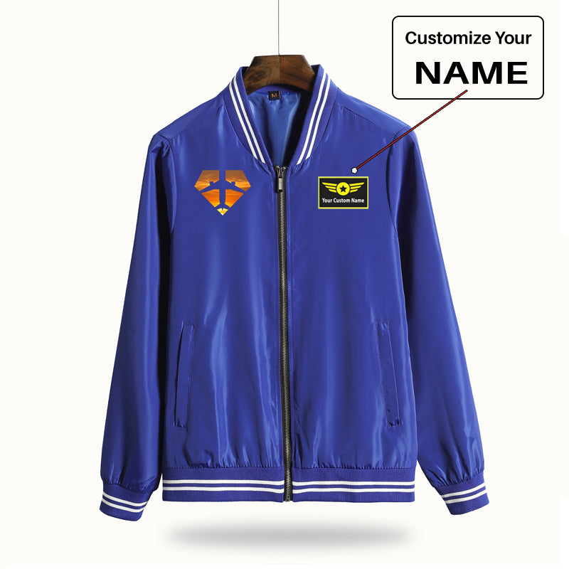 Supermen of The Skies (Sunset) Designed Thin Spring Jackets