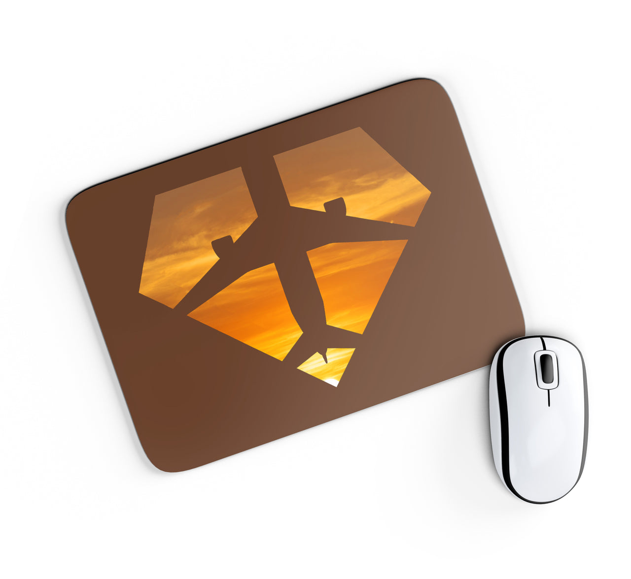 Supermen of The Skies (Sunset) Designed Mouse Pads