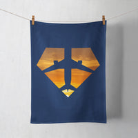 Thumbnail for Supermen of The Skies (Sunset) Designed Towels