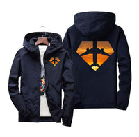 Thumbnail for Supermen of The Skies (Sunset) Designed Windbreaker Jackets